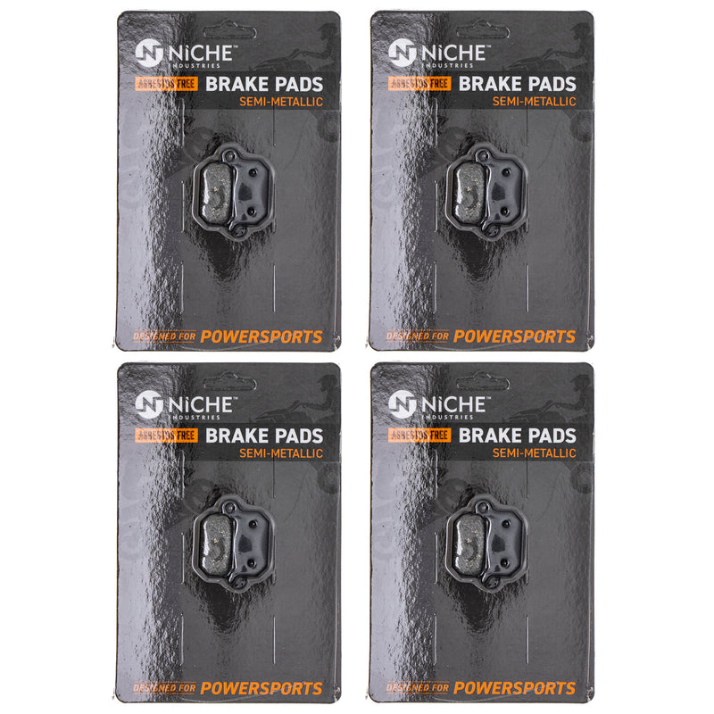 Semi-Metallic Brake Pad Set (Front & Rear) 4-Pack for KTM TC50 SM50 CR50 65 45113030000 NICHE 519-KPA2427D