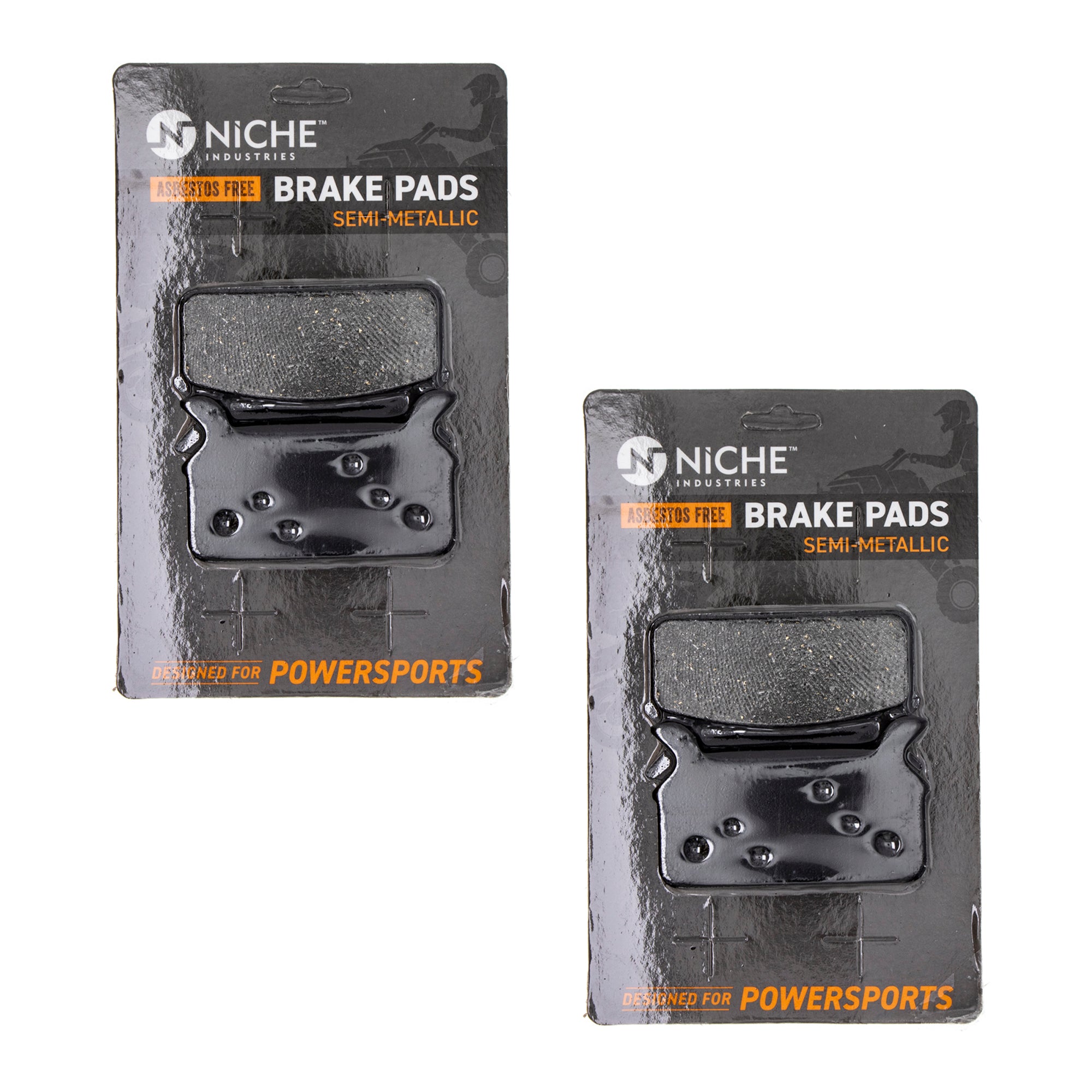 Rear Brake Pads Kit Semi-Metallic 2-Pack for zOTHER Polaris Harley Davidson XCR XCF XC NICHE 519-KPA2428D