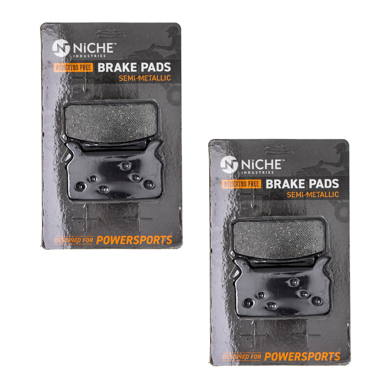 Rear Brake Pads Kit Semi-Metallic 2-Pack for zOTHER Polaris Harley Davidson XCR XCF XC NICHE 519-KPA2428D
