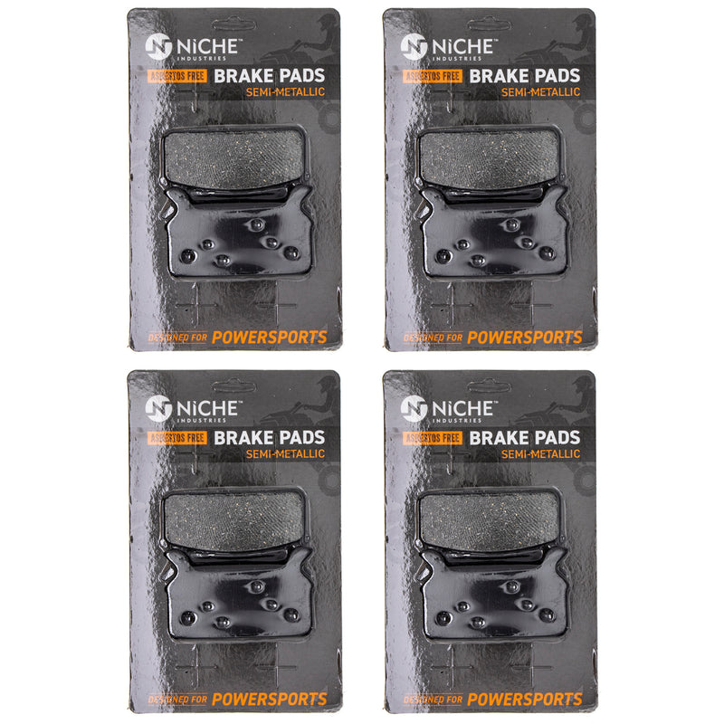 Rear Brake Pads Kit Semi-Metallic 4-Pack for zOTHER Polaris Harley Davidson XCR XCF XC NICHE 519-KPA2428D