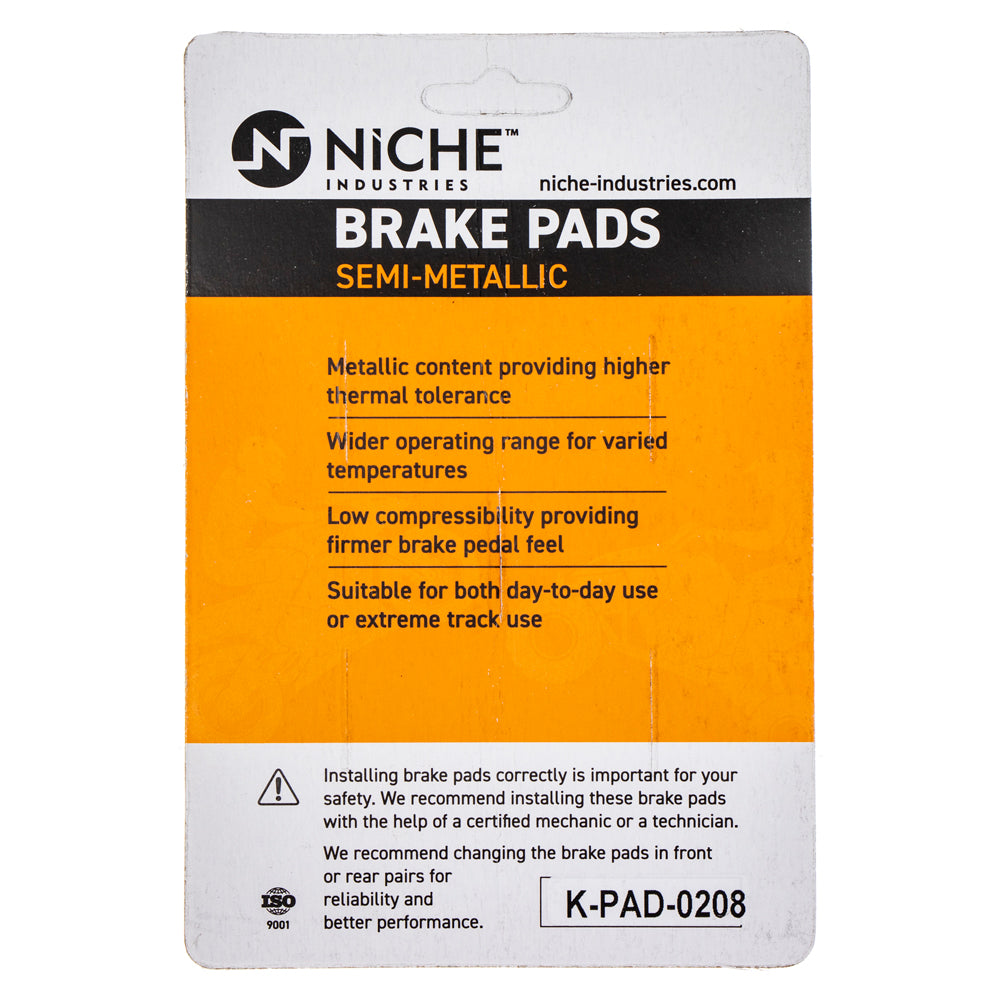 NICHE 519-KPA2420D Brake Pad Set 2-Pack for zOTHER BMW R1200R R1200CL