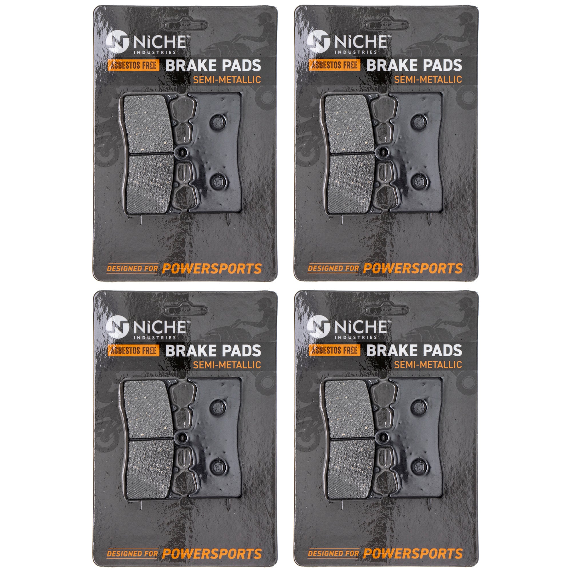 Front Semi-Metallic Brake Pad Set 4-Pack for zOTHER BMW R1200R R1200CL R1200C R1150RS NICHE 519-KPA2420D