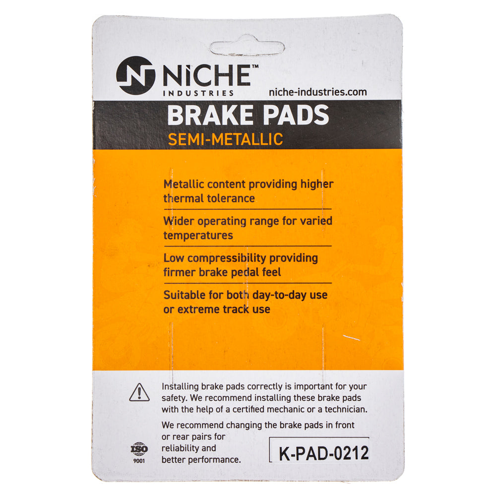 Semi-Metallic Brake Pad Set Front/Rear For Yamaha MK1002696