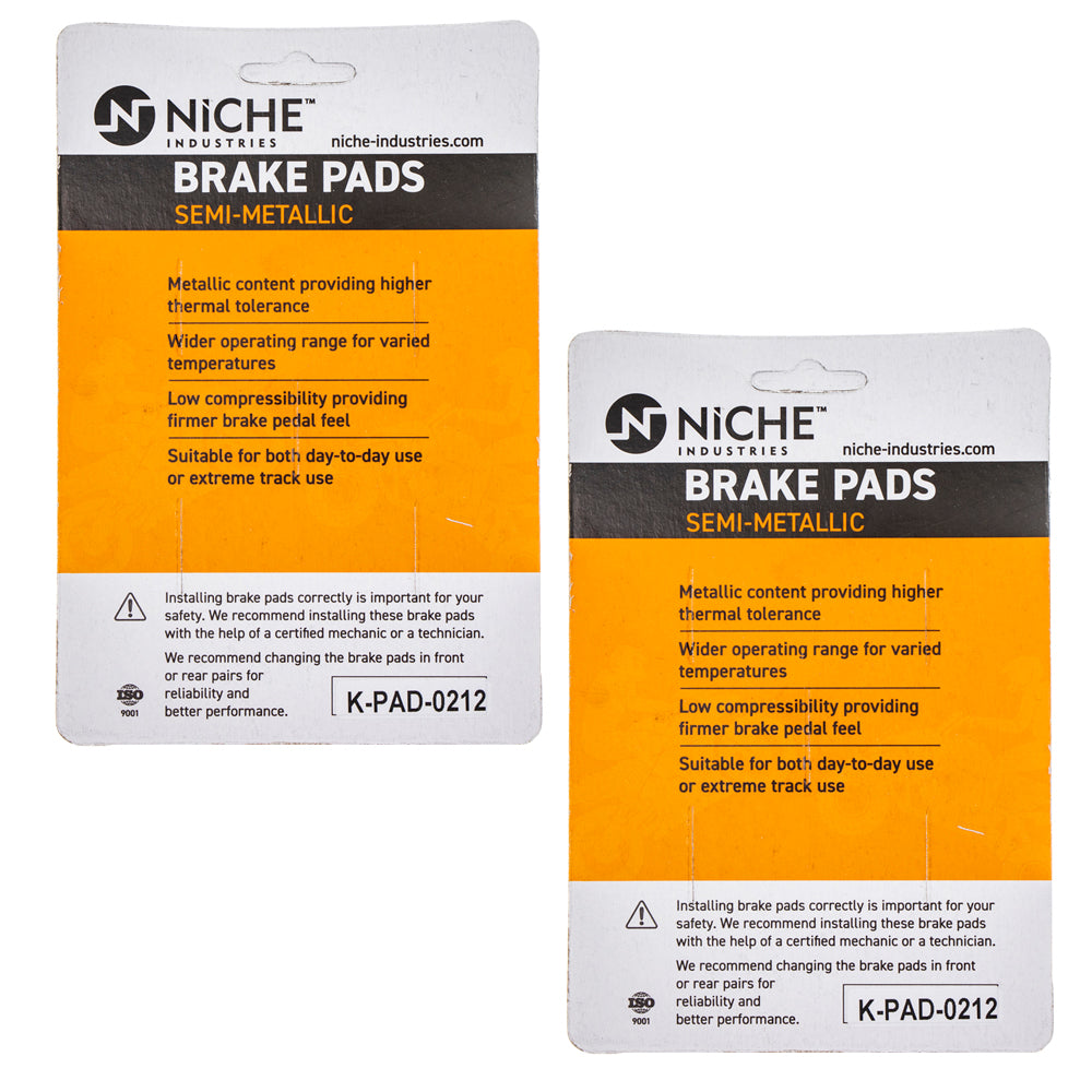 Semi-Metallic Brake Pad Set Front/Rear For Yamaha MK1007833