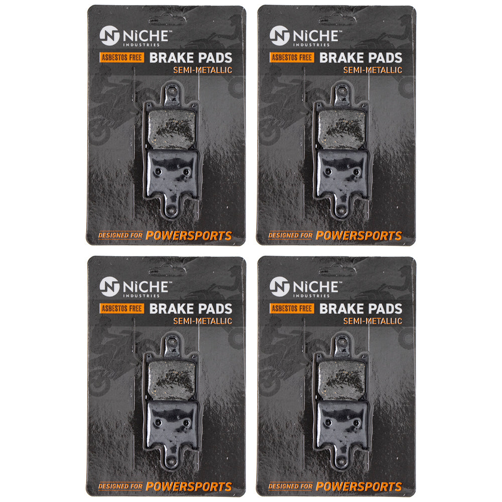 Front Semi-Metallic Brake Pad Set 4-Pack for zOTHER Kawasaki Z1000 Ninja Concours NICHE 519-KPA2439D