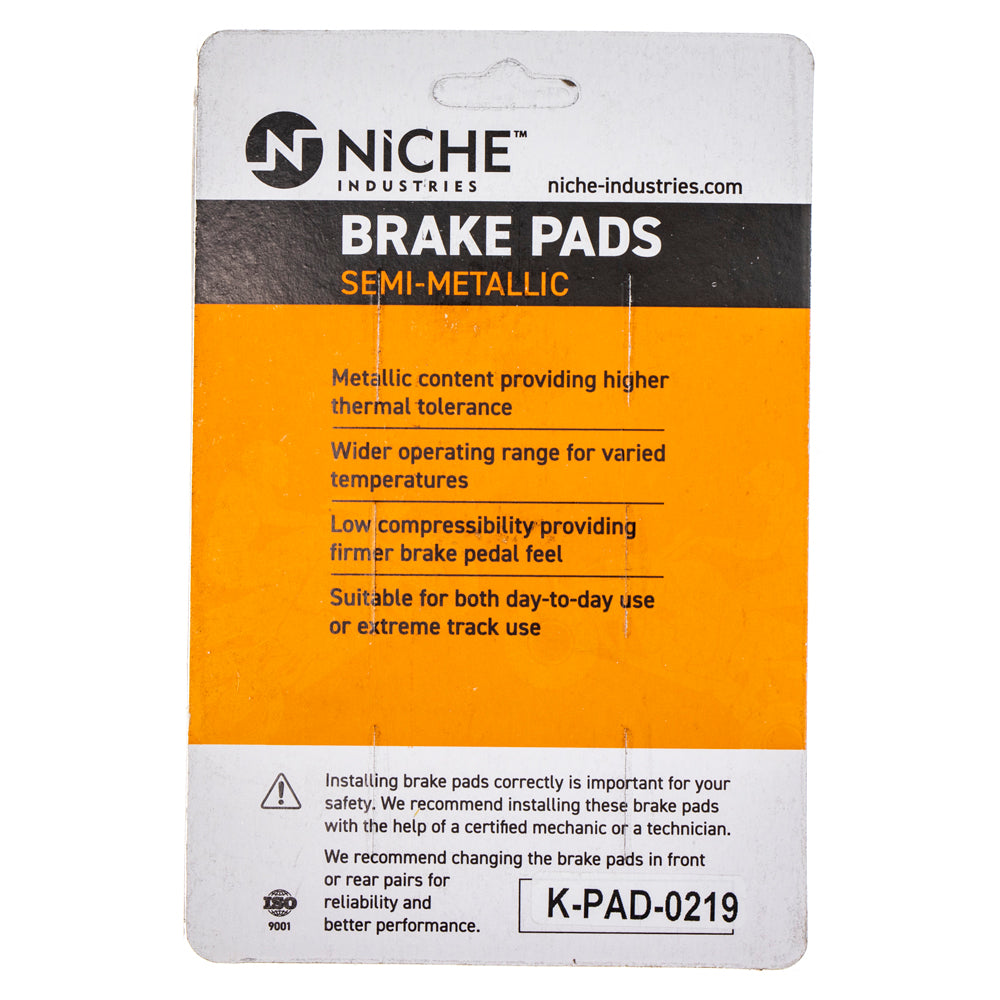 Semi-Metallic Brake Pad Set Front/Rear For Kawasaki MK1002448