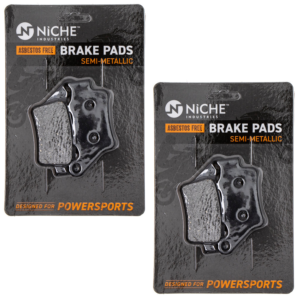 Rear Brake Pads Kit Semi-Metallic 2-Pack for KTM Husqvarna Poulan Craftsman AYP RedMax NICHE 519-KPA2442D