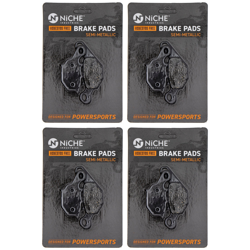 Rear Brake Pads Kit Semi-Metallic 4-Pack for Suzuki RM85L RM85 69100-03880 9100-03880 NICHE 519-KPA2443D