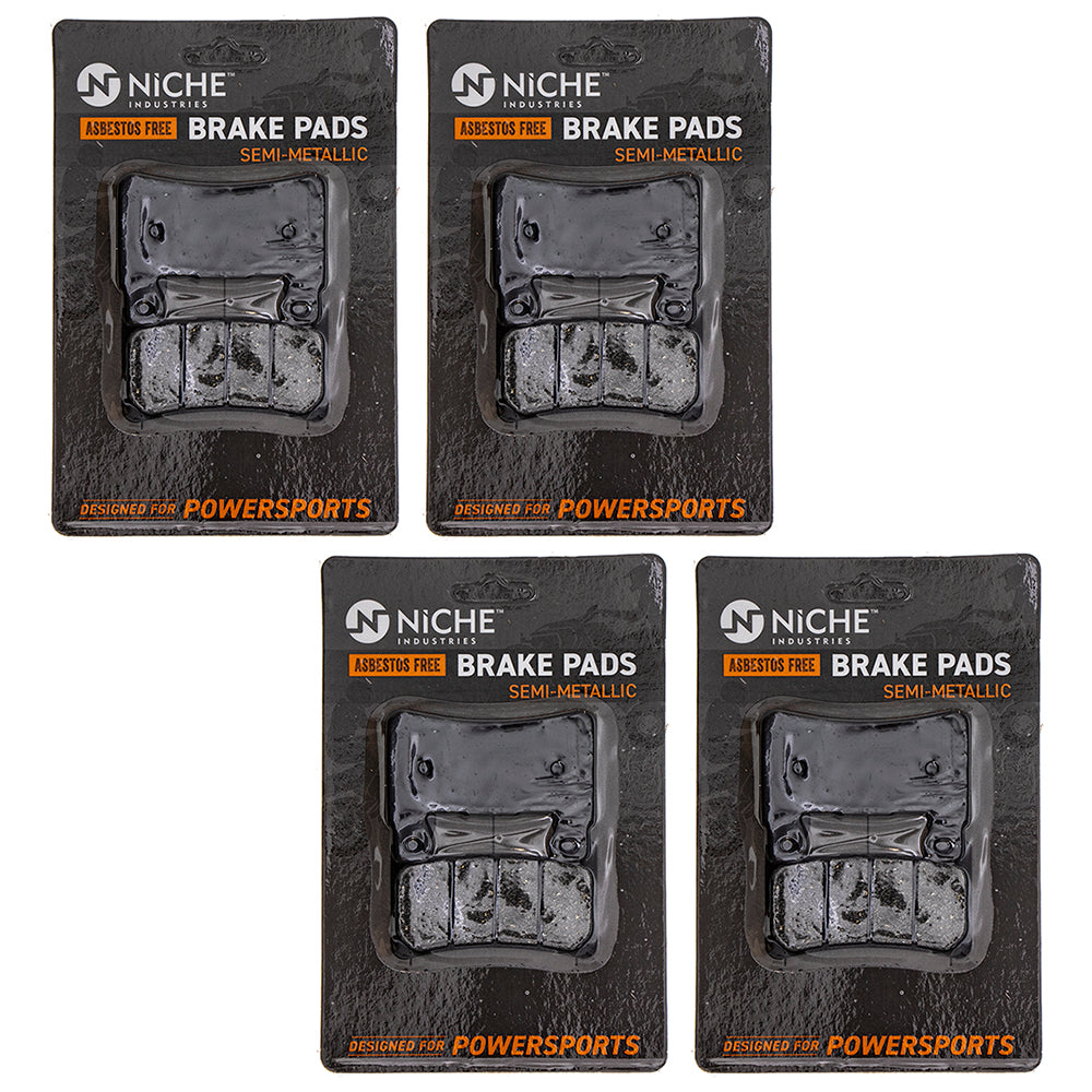 Front Semi-Metallic Brake Pad Set 4-Pack for zOTHER Honda Valkyrie RC51 CBR900RR NICHE 519-KPA2445D
