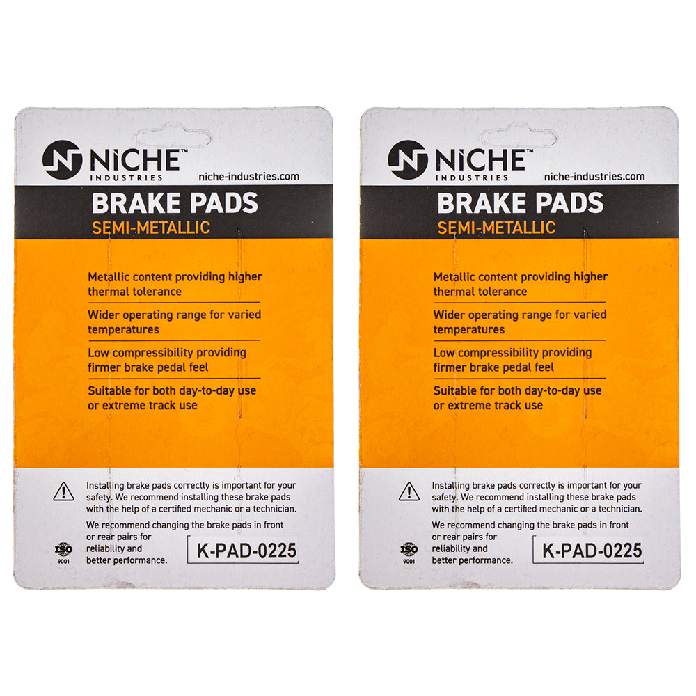 NICHE 519-KPA2447D Brake Pad Set 2-Pack for zOTHER Multistrada