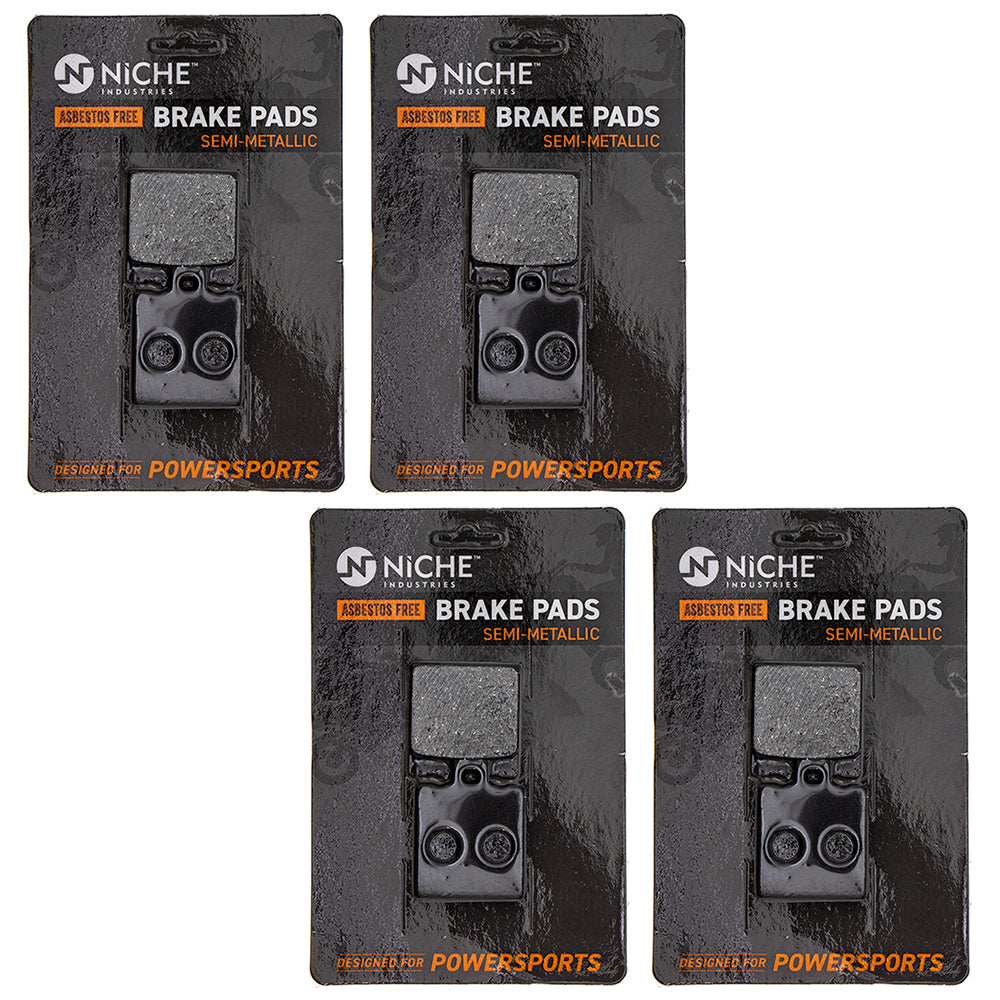 Rear Brake Pads Kit Semi-Metallic 4-Pack for zOTHER Multistrada Monster 998 996R NICHE 519-KPA2447D