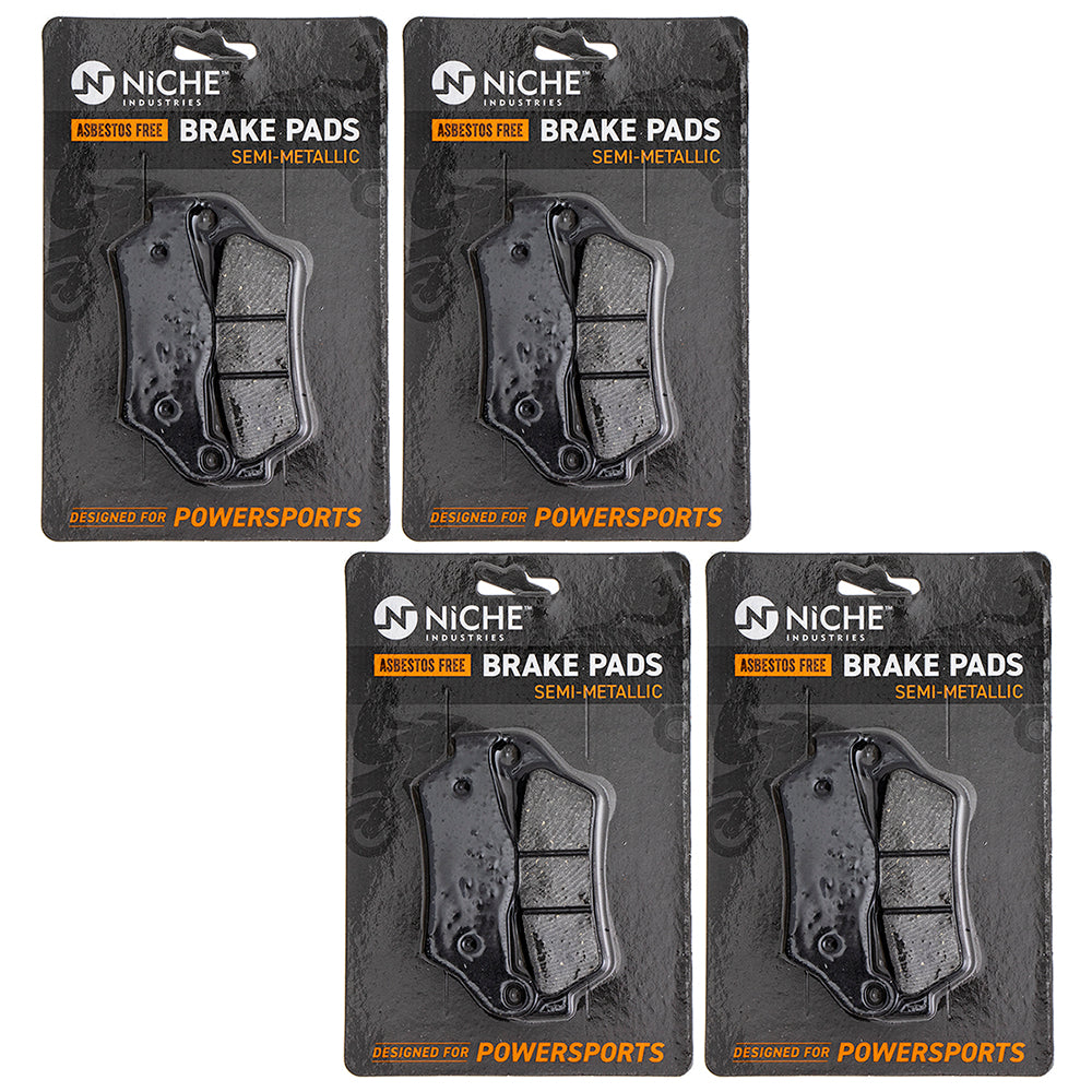 Rear Brake Pads Kit Semi-Metallic 4-Pack for zOTHER BMW K1300S K1300R K1200S K1200R NICHE 519-KPA2448D