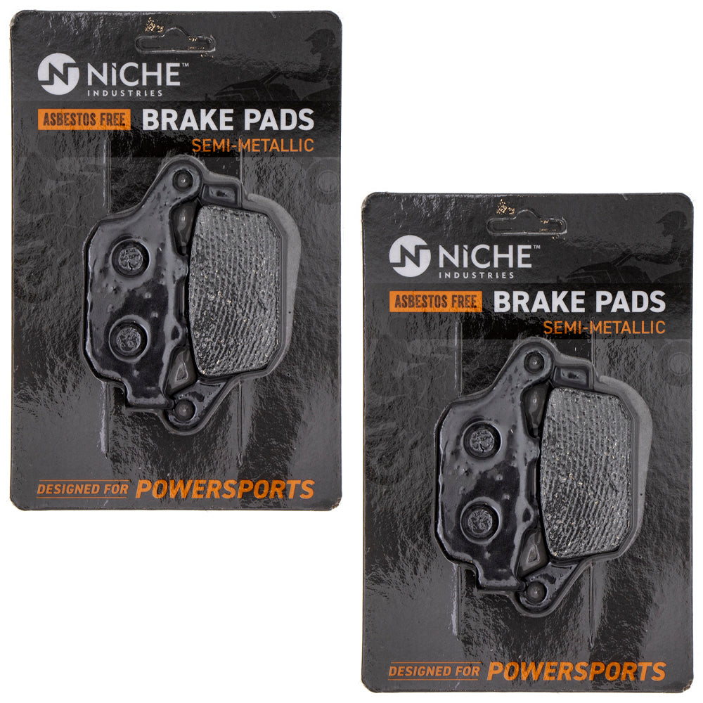 Rear Brake Pads Kit Semi-Metallic 2-Pack for Suzuki Honda SFV650 GW250 CBR300R CBR250R NICHE 519-KPA2452D