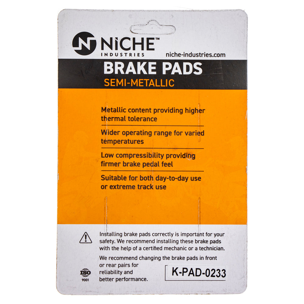 Semi-Metallic Brake Pad Set Front/Rear For Suzuki MK1002722