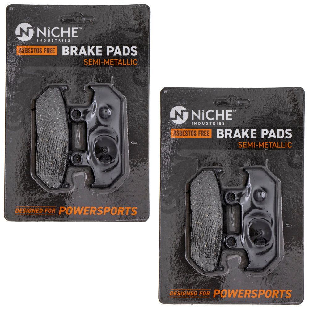 Rear Brake Pads Kit Semi-Metallic 2-Pack for Suzuki Burgman 69100-10860 69102-05890 NICHE 519-KPA2455D