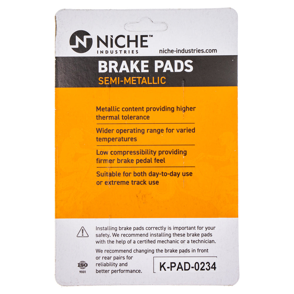 NICHE 519-KPA2456D Brake Pad for zOTHER Yamaha XT350 TTR225 Tri Serow