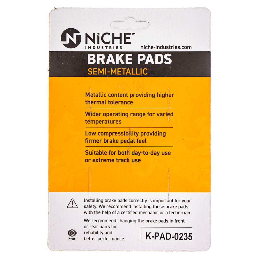 Semi-Metallic Brake Pad Set Front/Rear For BMW MK1002803