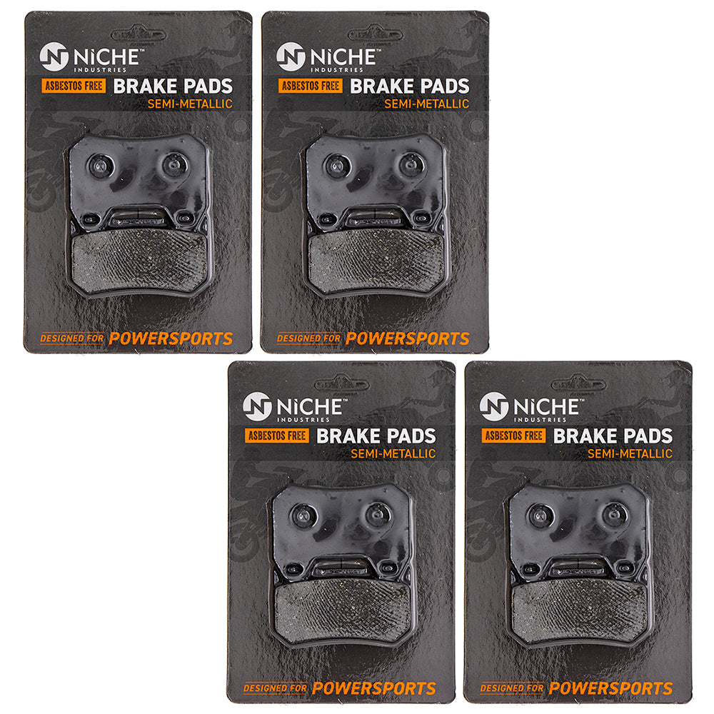 Rear Brake Pads Kit Semi-Metallic 4-Pack for zOTHER BMW R1200CL K1200LT 34217680375 NICHE 519-KPA2457D