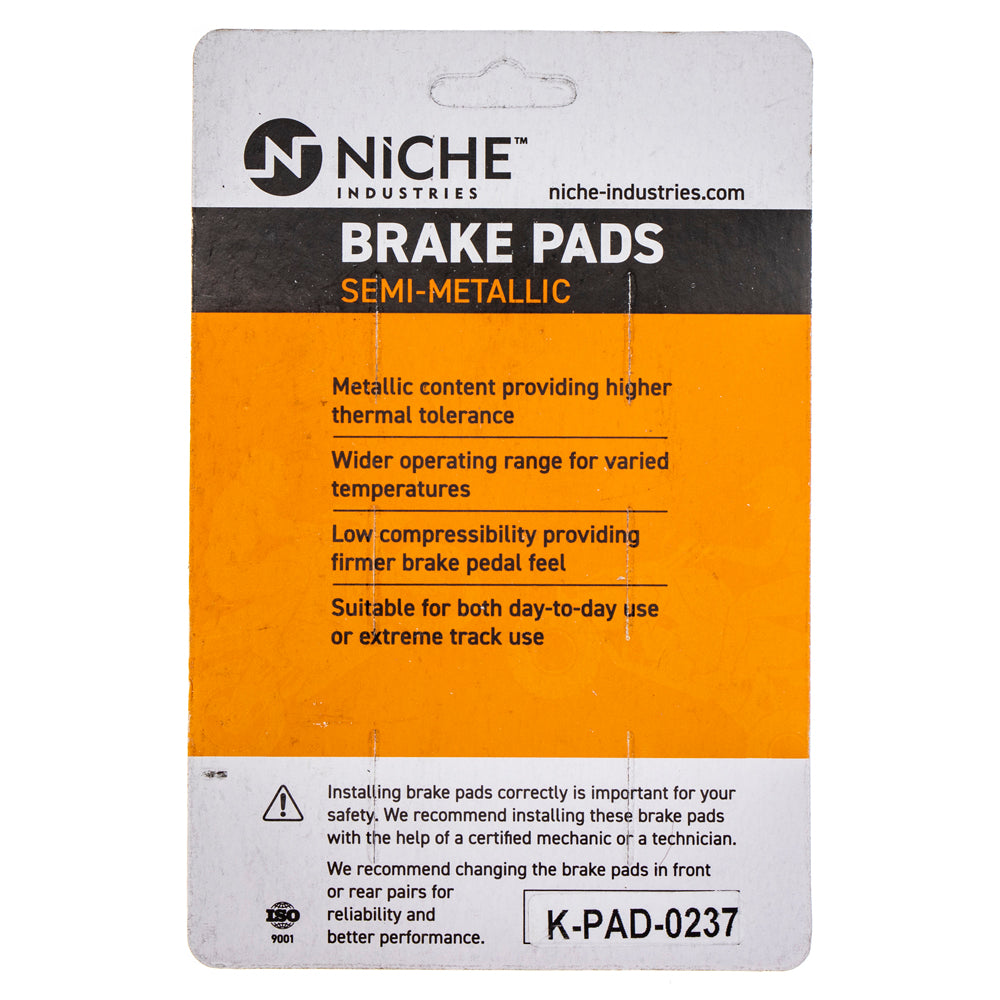 NICHE 519-KPA2459D Brake Pad for Yamaha FZ1 5LV-W0046-50-00
