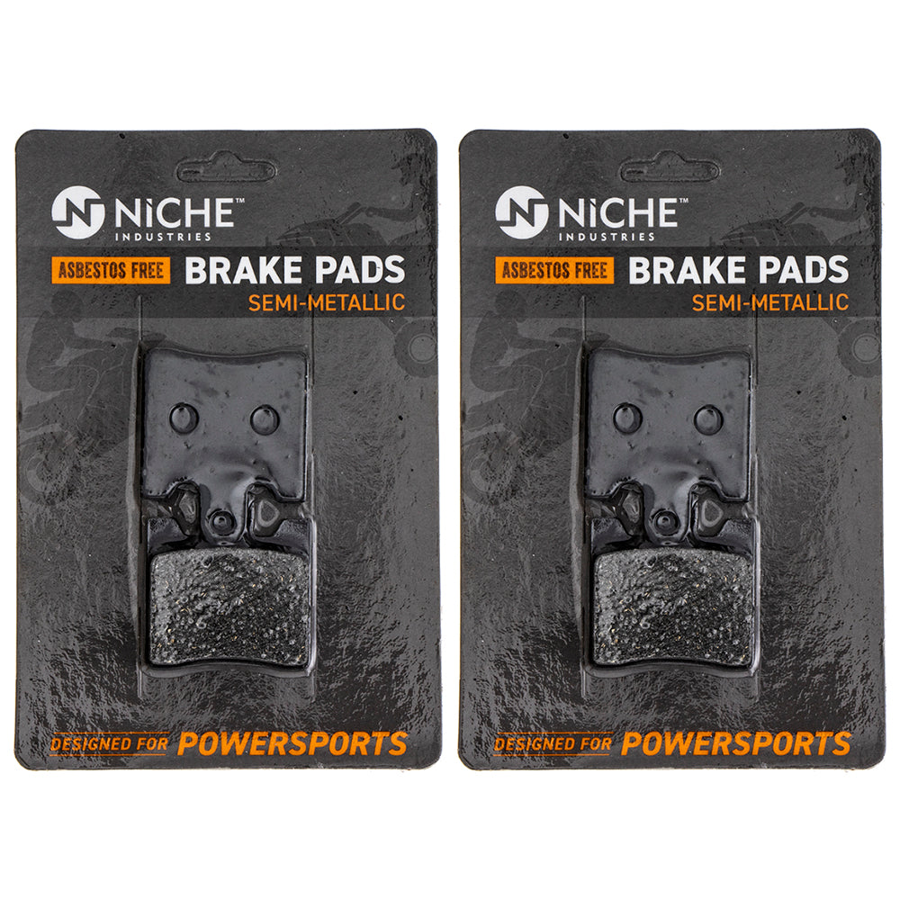 Front Semi-Metallic Brake Pad Set 2-Pack for Suzuki Burgman 59301-14810 59301-14820 NICHE 519-KPA2464D