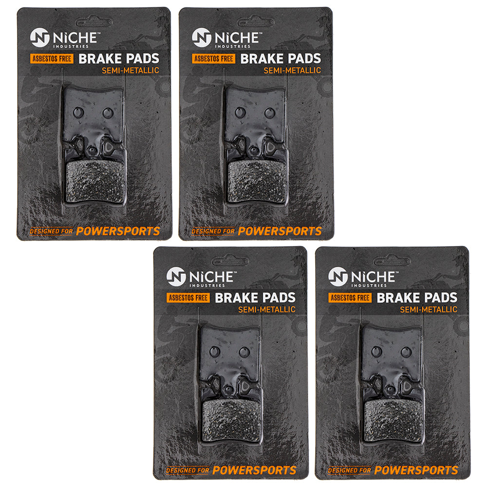 Front Semi-Metallic Brake Pad Set 4-Pack for Suzuki Burgman 59301-14810 59301-14820 NICHE 519-KPA2464D