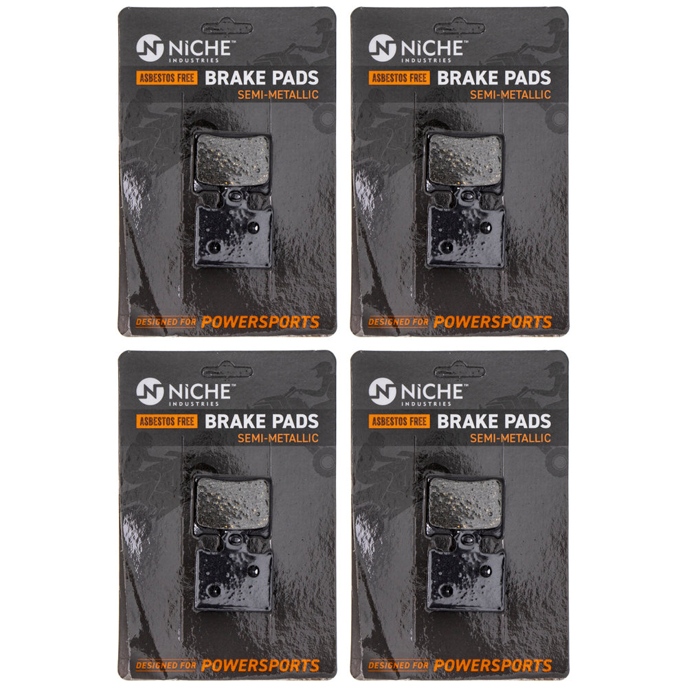 Rear Brake Pads Kit Semi-Metallic 4-Pack for KTM TC85 Freeride 85 200 47013090300 NICHE 519-KPA2465D