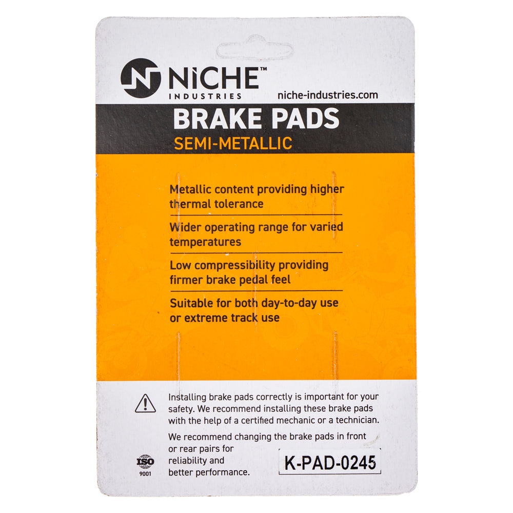 Semi-Metallic Brake Pad Set Front/Rear For Honda MK1002494