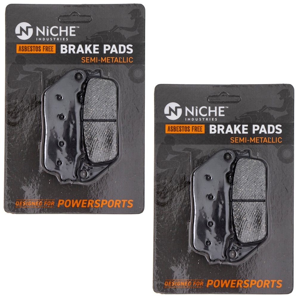 Rear Brake Pads Kit Semi-Metallic 2-Pack for zOTHER Honda Interceptor CB1000R NICHE 519-KPA2467D