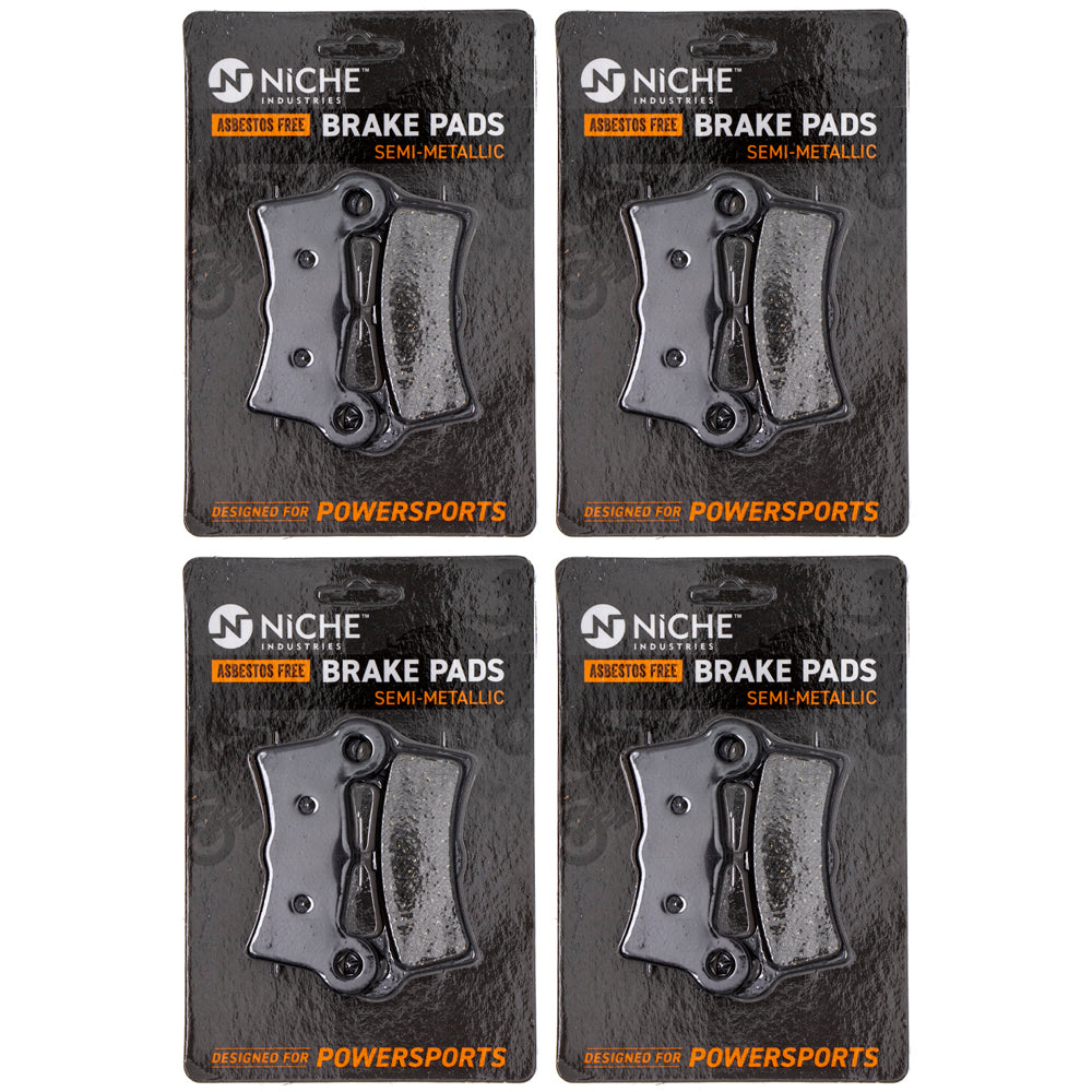 Semi-Metallic Brake Pad Set 4-Pack for Harley Davidson Tri Street 83911-09B NICHE 519-KPA2468D