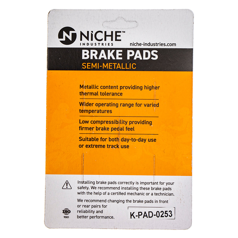 Semi-Metallic Brake Pad Set Front/Rear For Yamaha MK1002847