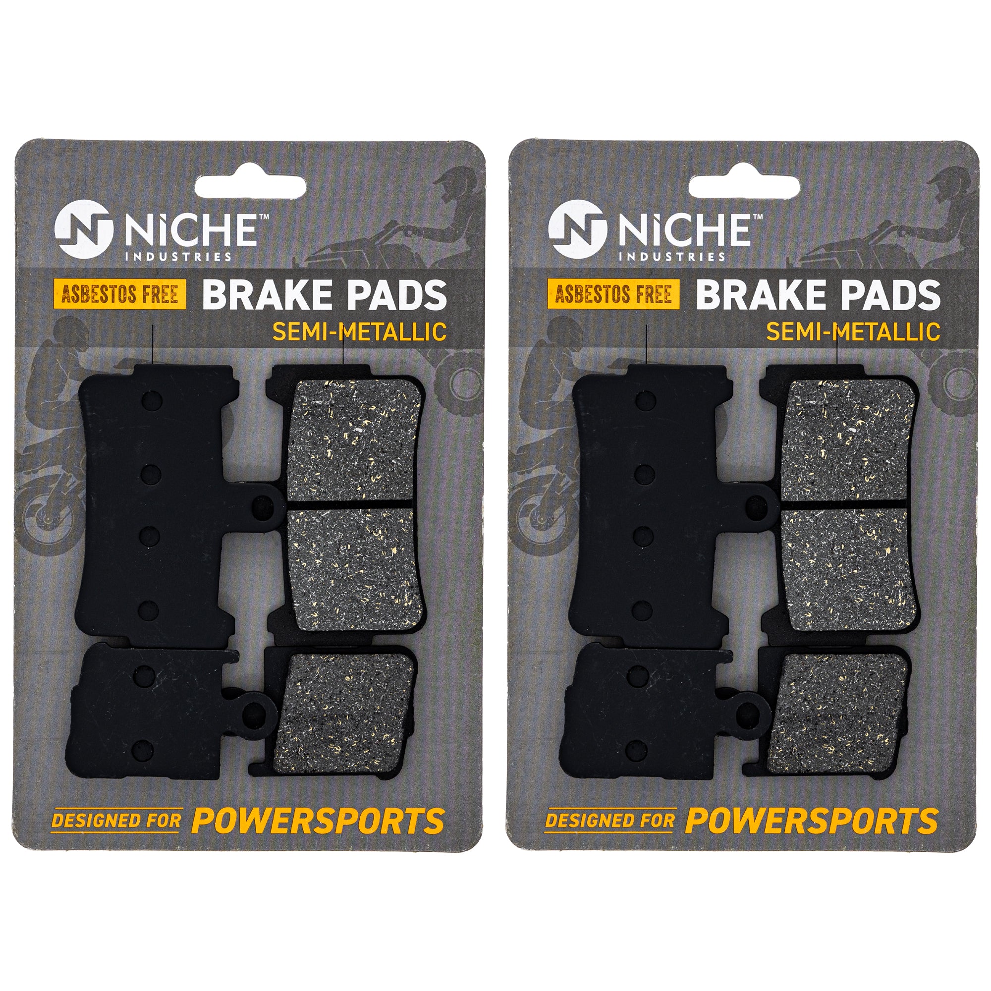 NICHE 519-KPA2476D Brake Pad Set 2-Pack for zOTHER Honda Interceptor
