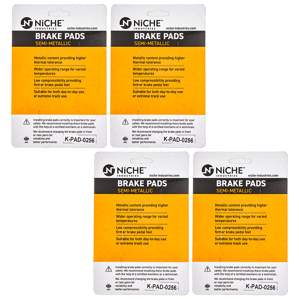 NICHE 519-KPA2478D Brake Pad Set 4-Pack for zOTHER KTM 390