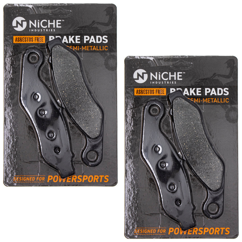 Front Semi-Metallic Brake Pad Set 2-Pack for Harley Davidson Tri Freewheeler 41300027 NICHE 519-KPA2479D
