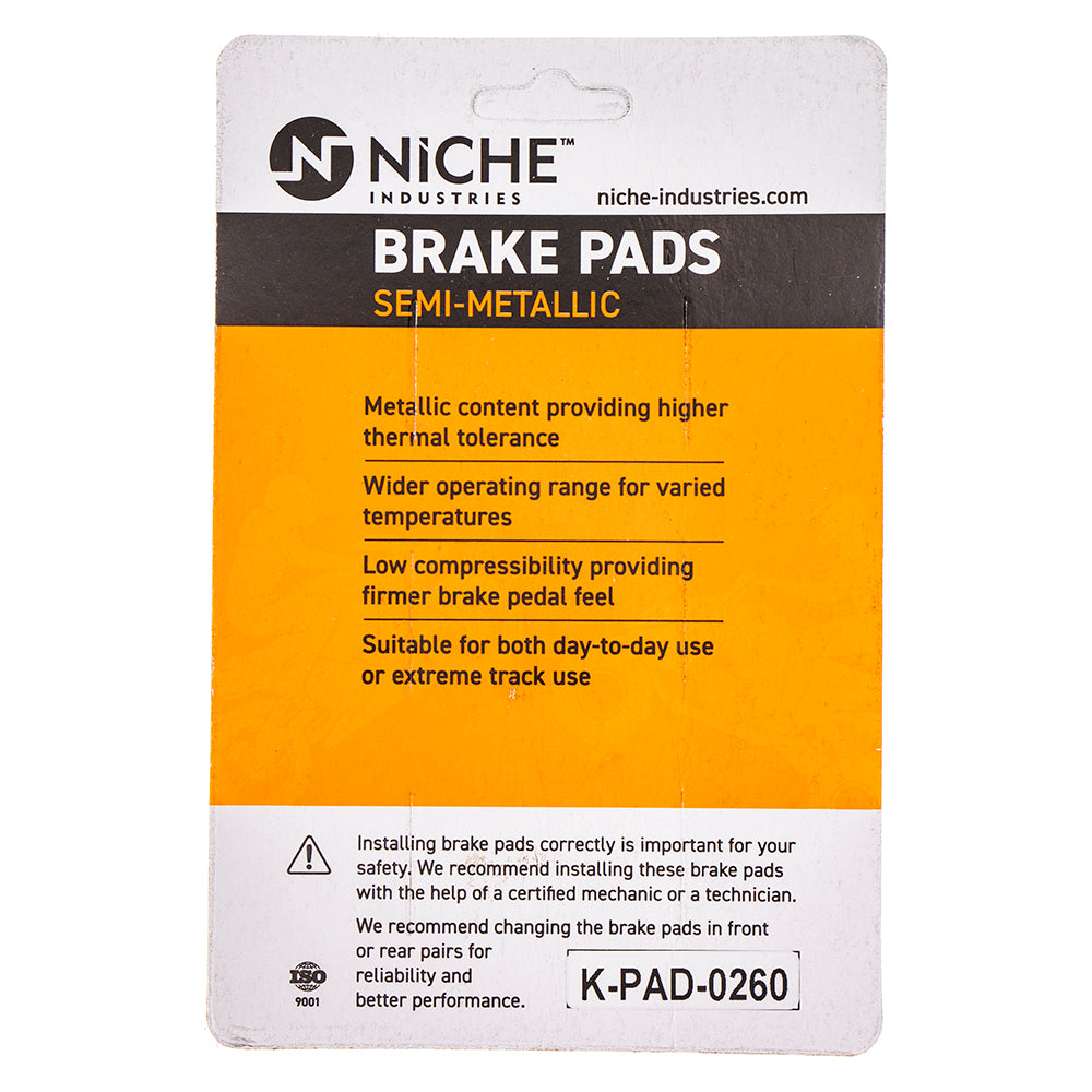 Semi-Metallic Brake Pad Set Front/Rear For KTM Husaberg MK1002865