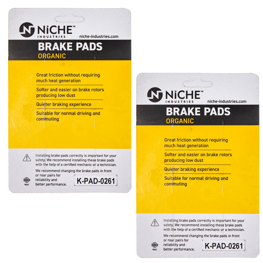 NICHE 519-KPA2483D Rear Brake Pads Set 2-Pack for zOTHER Suzuki