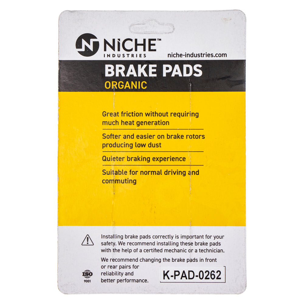 NICHE 519-KPA2484D Organic Brake Pads for zOTHER Yamaha Suzuki