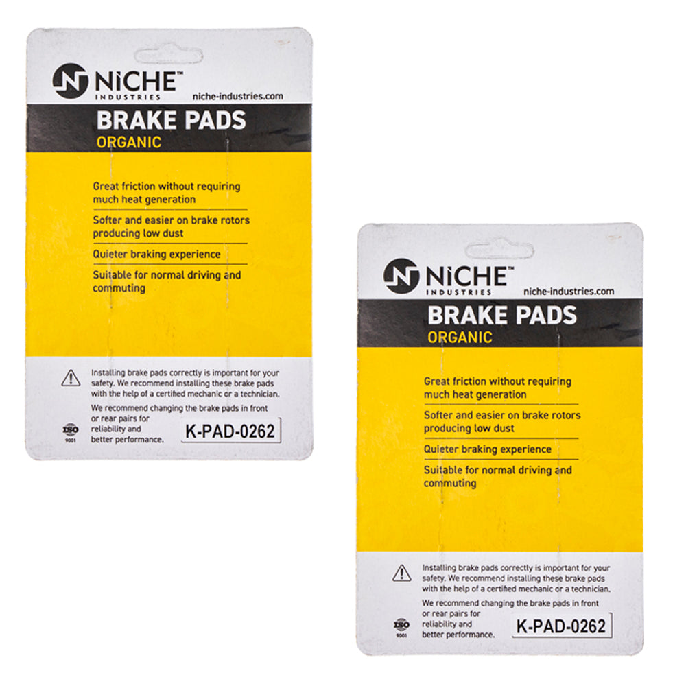 NICHE 519-KPA2484D Rear Brake Pads Set 2-Pack for zOTHER Yamaha