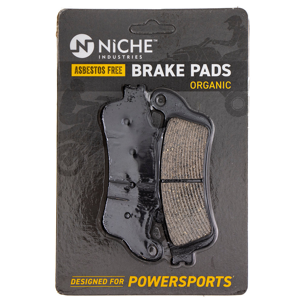 Front Rear Organic Brake Pad Set for zOTHER Victory Polaris Honda Valkyrie ST1100 NT700V NICHE 519-KPA2489D