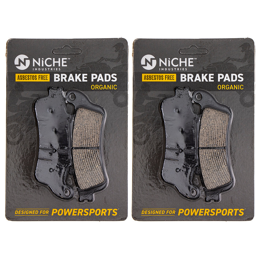 Brake Pad Set (Front & Rear) 2-Pack for zOTHER Victory Polaris Honda VTX1800T VTX1800S NICHE 519-KPA2489D