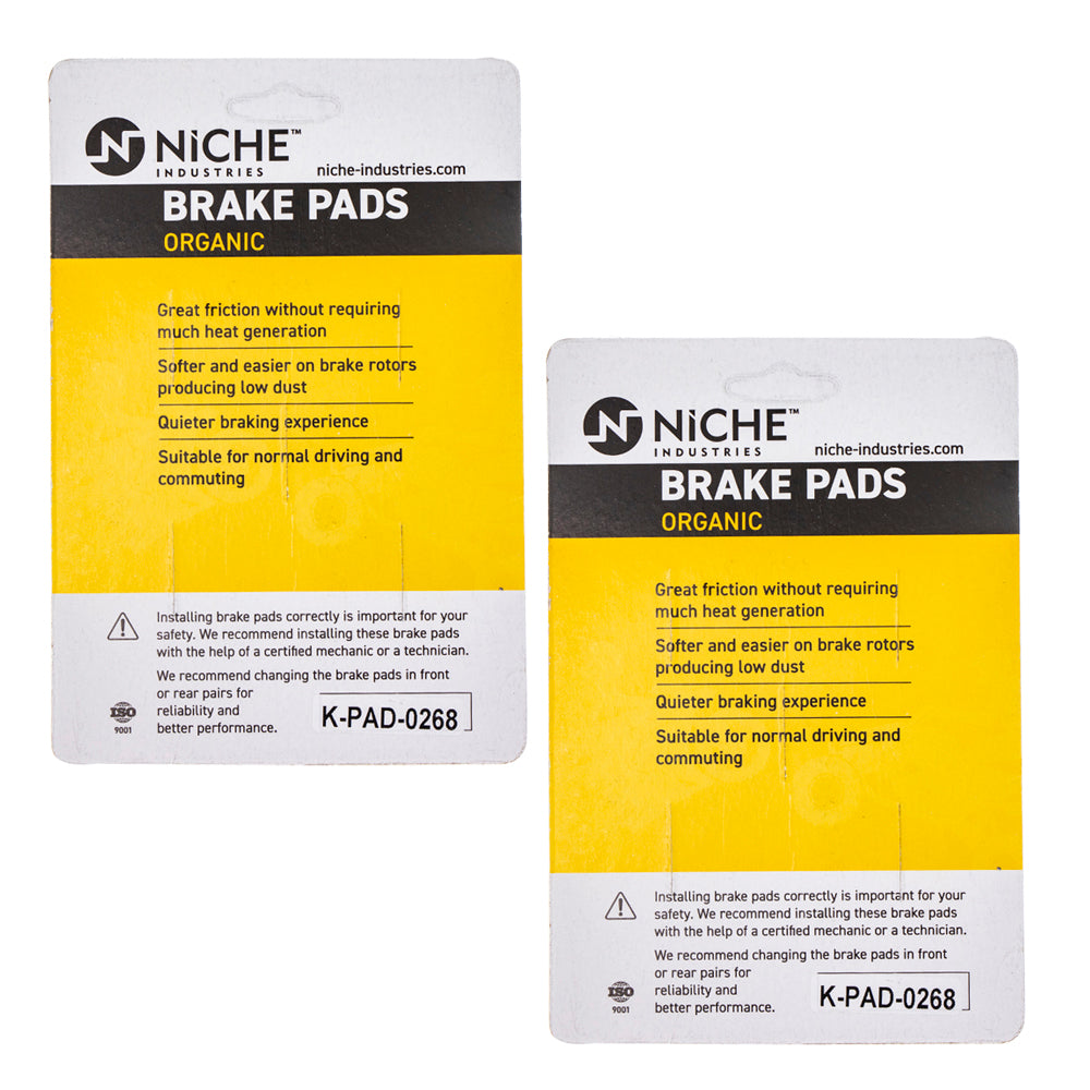 NICHE 519-KPA2480D Brake Pad Set 2-Pack for zOTHER Victory Triumph