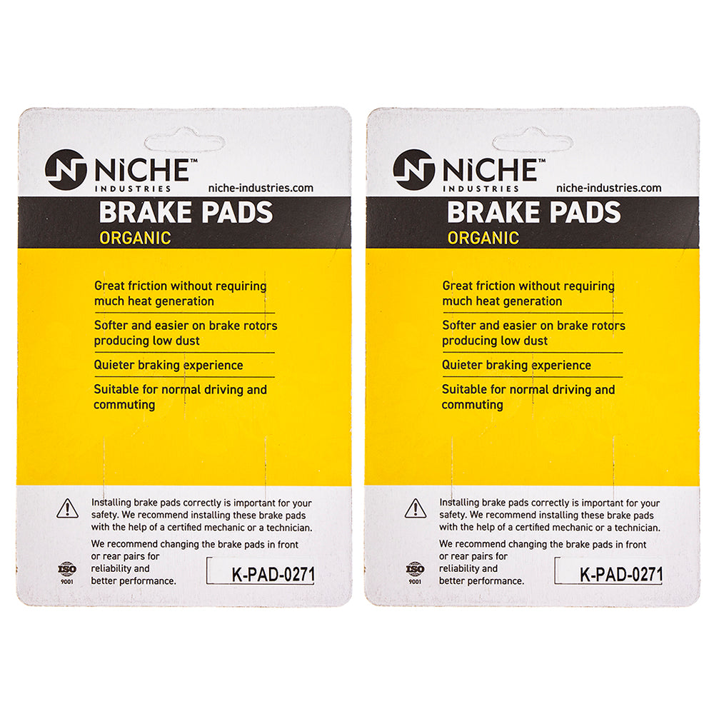 NICHE 519-KPA2493D Front Brake Pads Set 2-Pack for zOTHER Suzuki