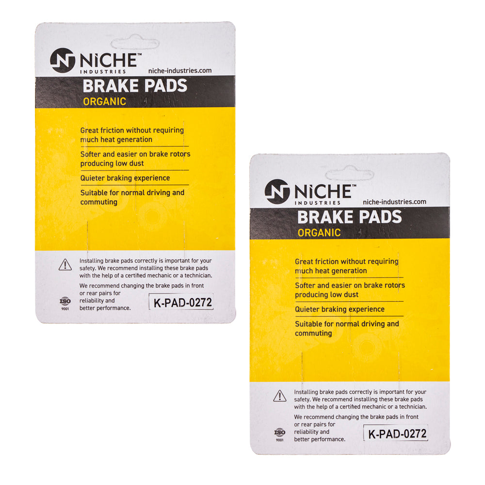 NICHE 519-KPA2494D Brake Pad Set 2-Pack for zOTHER Victory Triumph