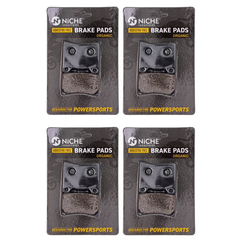 Brake Pad Set (Front & Rear) 4-Pack for zOTHER Yamaha Vmax Virago RZ350 Radian NICHE 519-KPA2496D