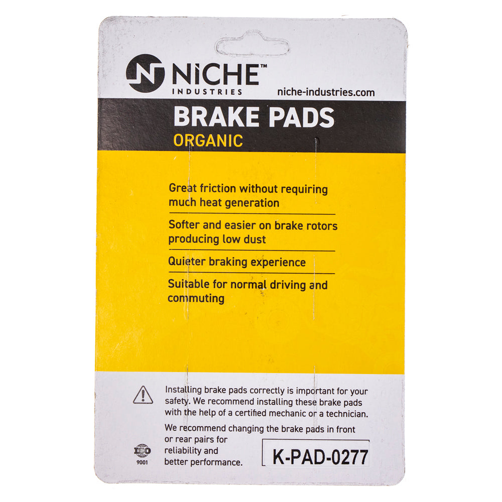 NICHE 519-KPA2499D Rear Brake Pads Set 2-Pack for zOTHER Yamaha