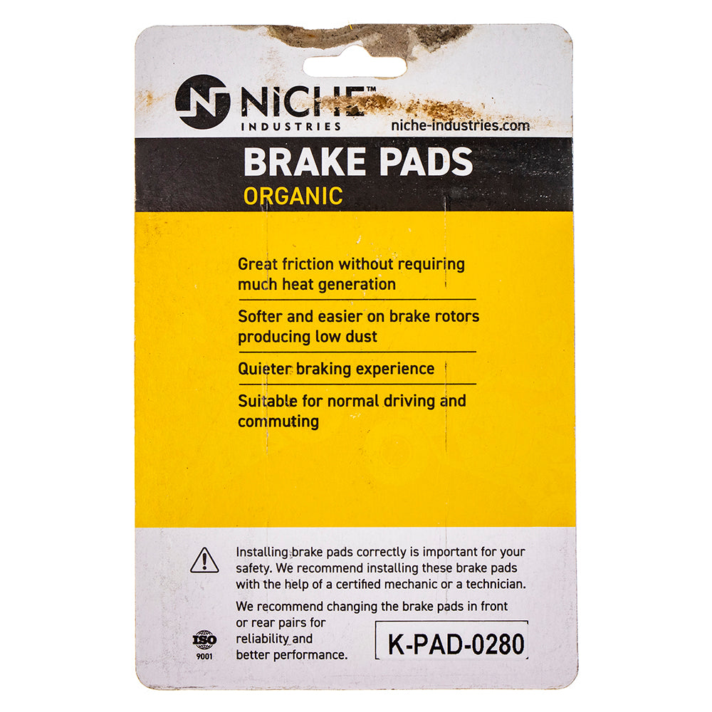 NICHE 519-KPA2402D Brake Pad Set 2-Pack for zOTHER Victory Triumph