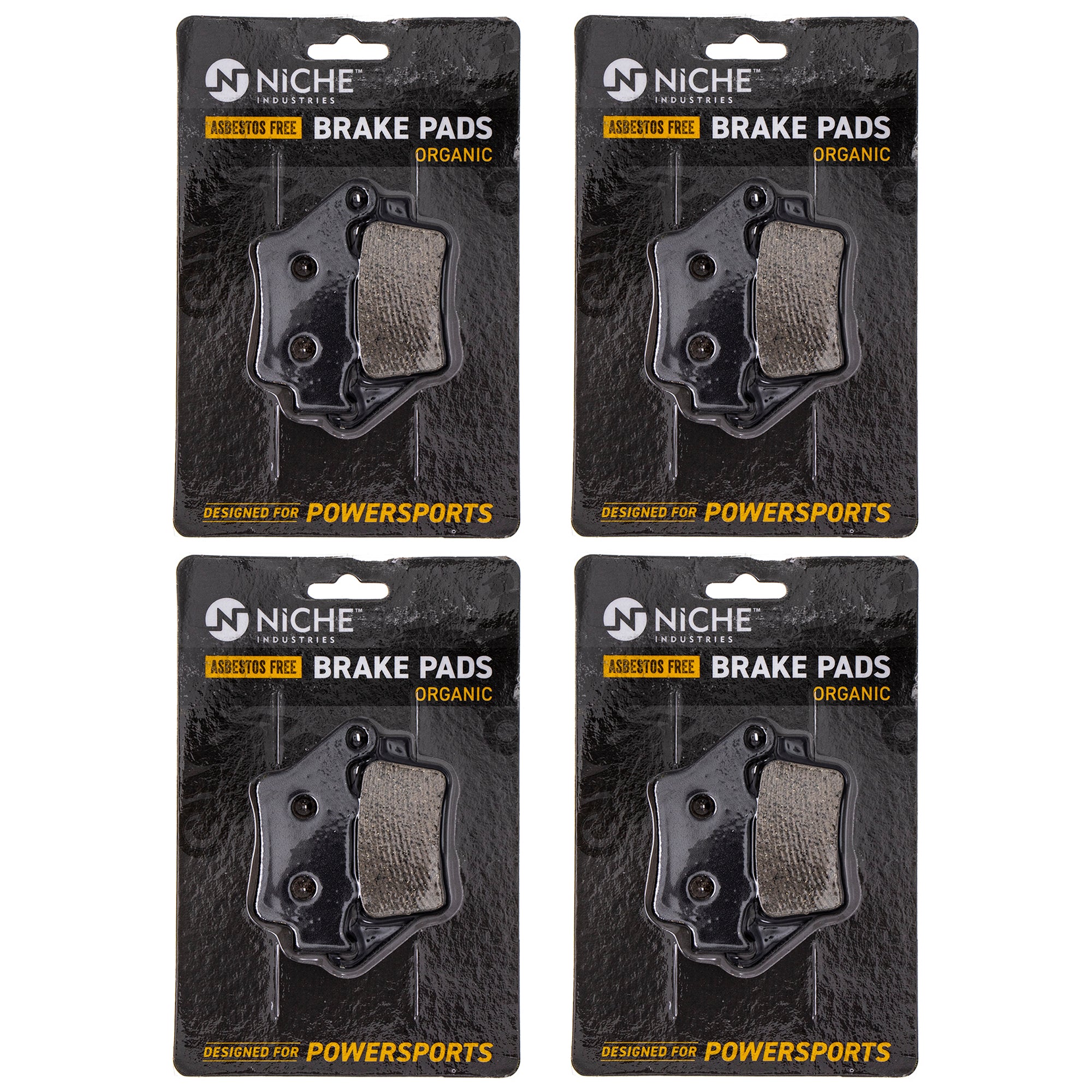 Brake Pad Set (Front & Rear) 4-Pack for zOTHER Victory Triumph Polaris KTM BMW WRE125 NICHE 519-KPA2402D