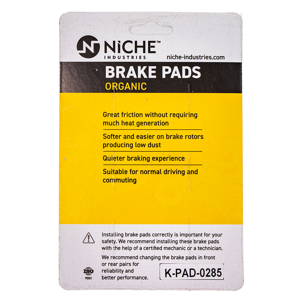 NICHE 519-KPA2407D Brake Pad Set 2-Pack for zOTHER Suzuki Intruder