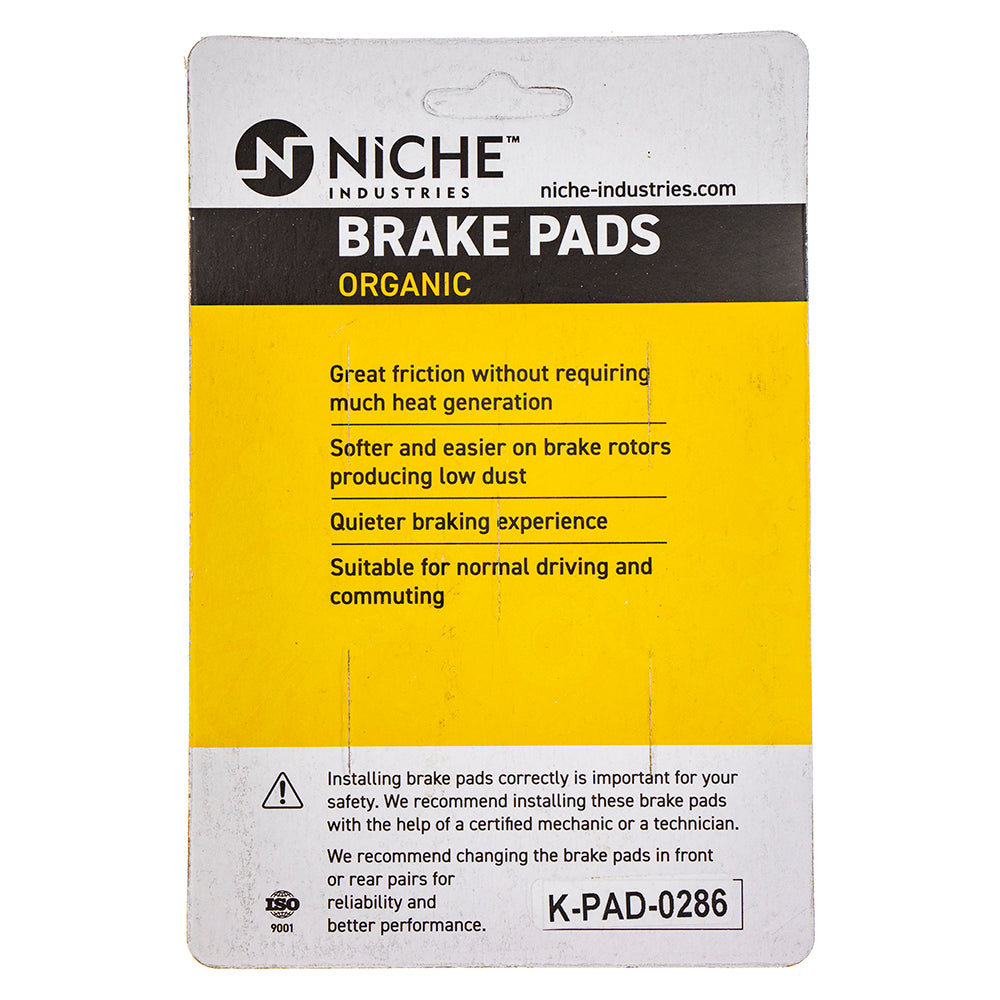 NICHE 519-KPA2408D Front Brake Pads Set 2-Pack for zOTHER Suzuki