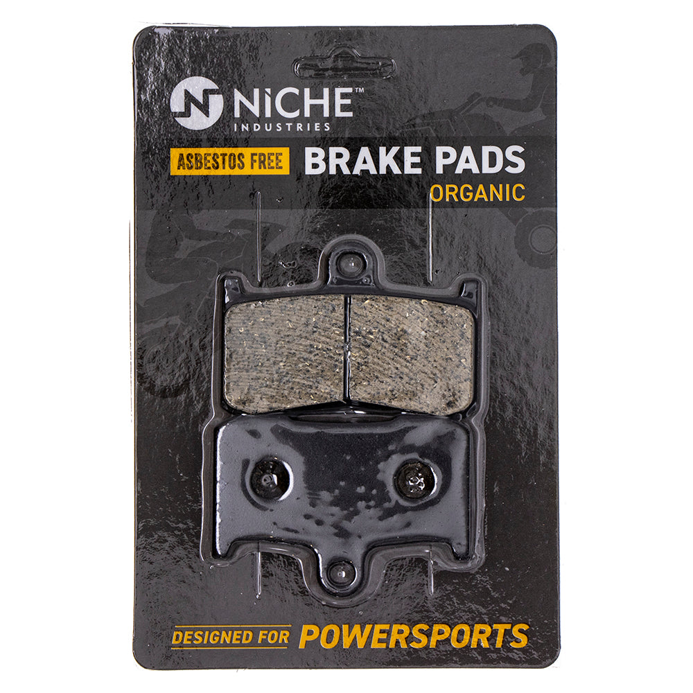 Front Organic Brake Pad Set for Victory Triumph Suzuki Polaris Kawasaki Vegas Tiger Speed NICHE 519-KPA2400D