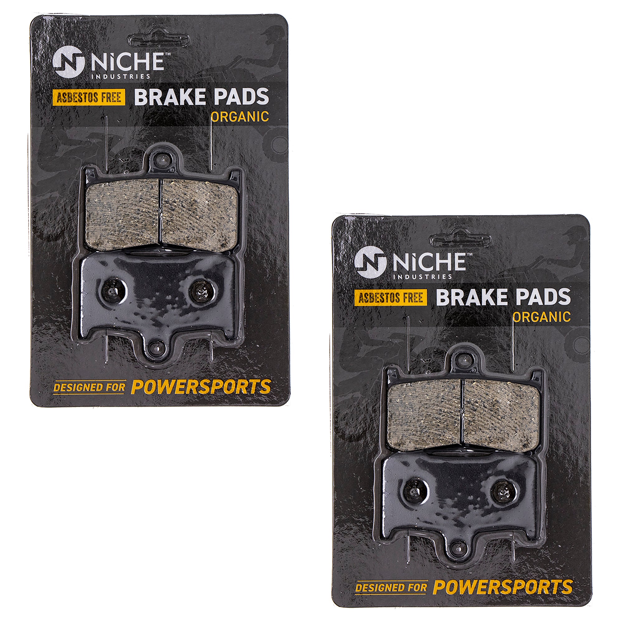 Front Brake Pads Set 2-Pack for Victory Triumph Suzuki Polaris Kawasaki Vegas Tiger Speed NICHE 519-KPA2400D